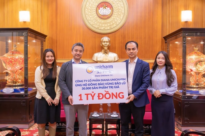 Diana Unicharm đồng hành cùng phụ nữ và trẻ em miền Trung, Tây Nguyên