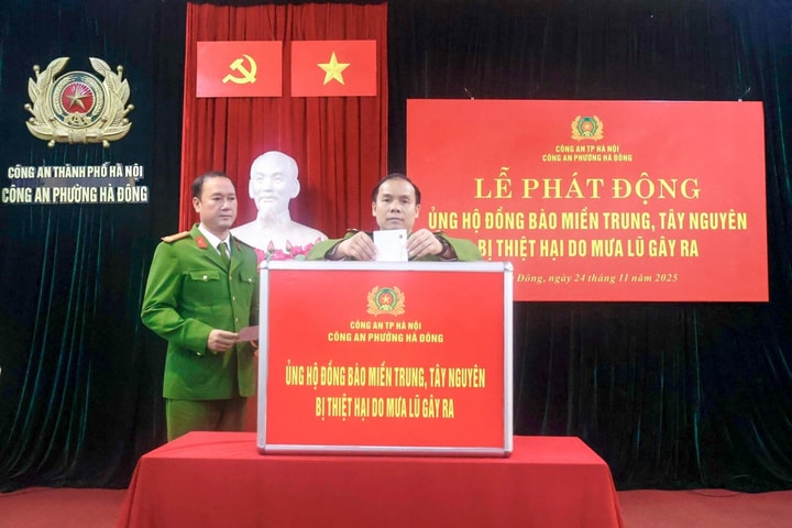 Công an Hà Nội: Hàng nghìn ngày lương và nhu yếu phẩm hướng về đồng bào vùng lũ