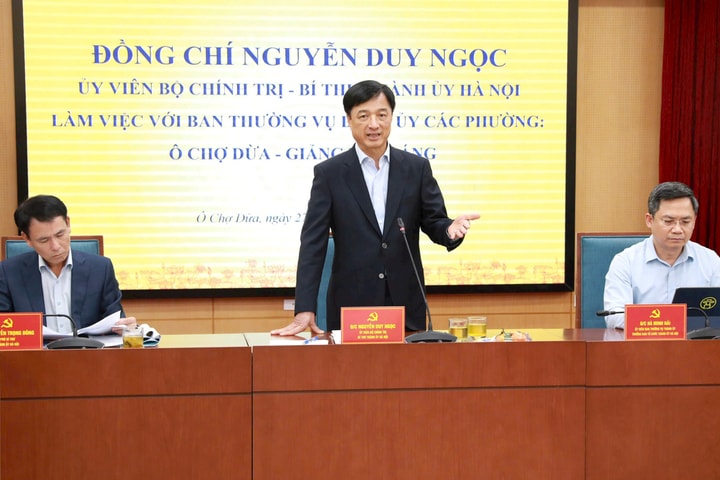 Bí thư Thành ủy Hà Nội Nguyễn Duy Ngọc: Bảo đảm phát triển hài hòa với an sinh xã hội, không để ai bị bỏ lại phía sau