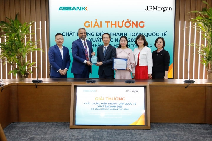 ABBANK được J.P. Morgan vinh danh chất lượng điện thanh toán quốc tế xuất sắc 2 năm liên tiếp