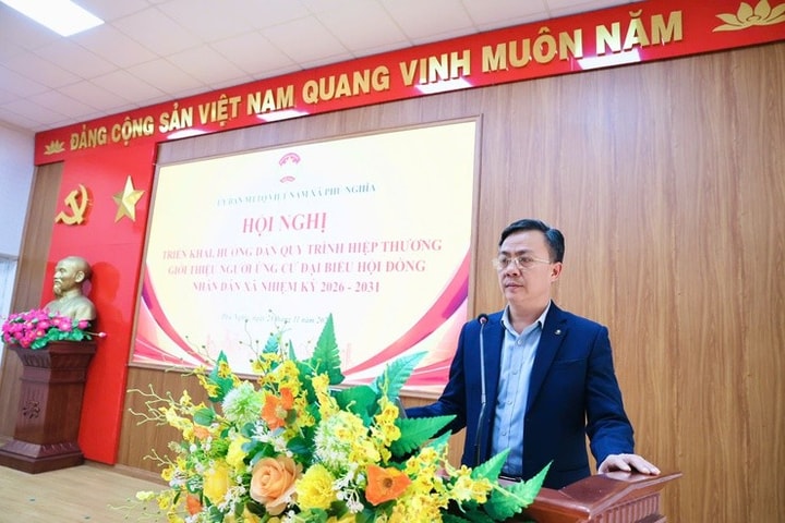 MTTQ Việt Nam xã Phú Nghĩa hướng dẫn quy trình hiệp thương, chuẩn bị nhân sự ứng cử HĐND xã
