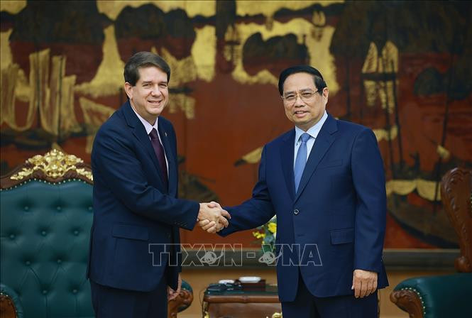 Thủ tướng Phạm Minh Chính tiếp Chủ tịch hãng Thông tấn Prensa Latina, Cuba