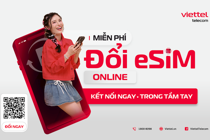 Viettel hỗ trợ khách hàng đổi eSIM online miễn phí