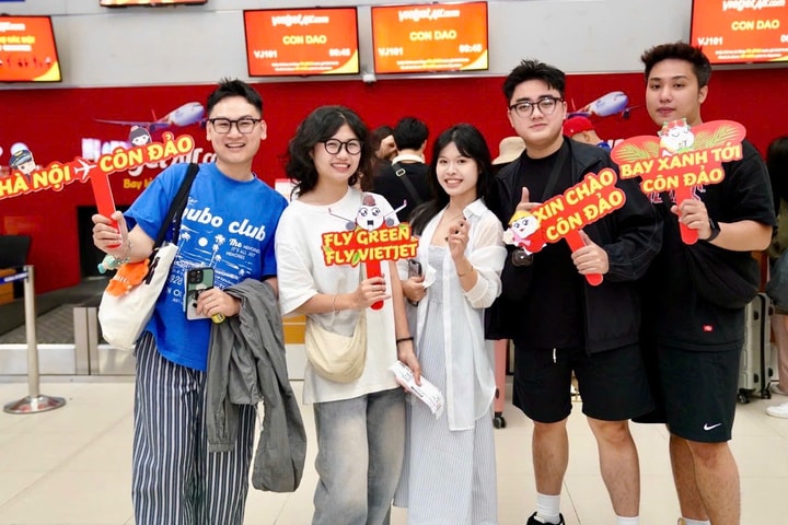 Vietjet khai thác trở lại đường bay kết nối Hà Nội, thành phố Hồ Chí Minh với Côn Đảo