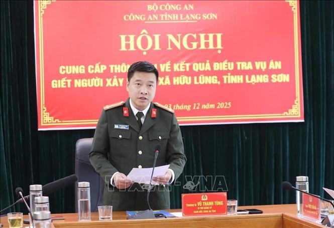 Công an Lạng Sơn cung cấp thông tin vụ án "Giết người" thu hút sự quan tâm của dư luận