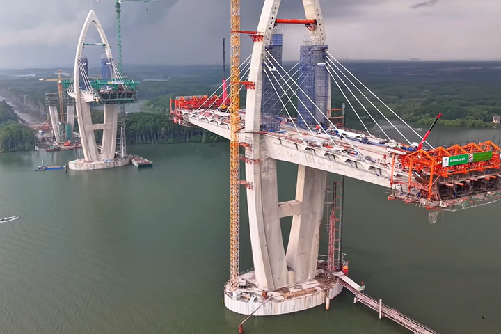 TP Hồ Chí Minh: Cầu có nhịp thông thuyền lớn nhất Đông Nam Á vượt tiến độ 6 tháng