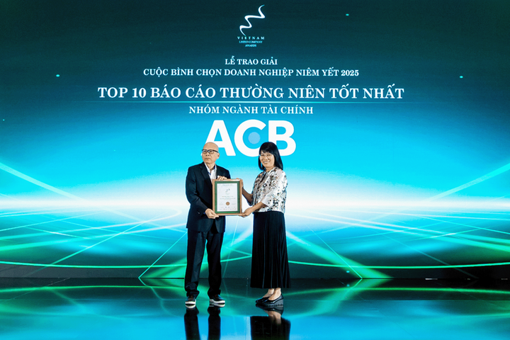 ACB được vinh danh Top 10 báo cáo thường niên tốt nhất
