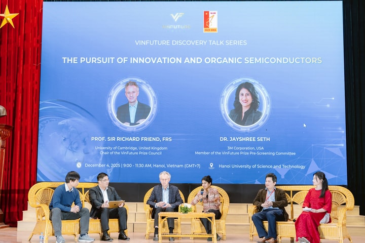 Tri thức đỉnh cao đến với sinh viên: Dấu ấn từ chuỗi đối thoại VinFuture 2025