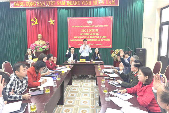 Giới thiệu 47 người ứng cử đại biểu HĐND phường Tây Mỗ