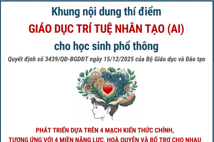 Khung nội dung thí điểm giáo dục trí tuệ nhân tạo (AI) cho học sinh phổ thông