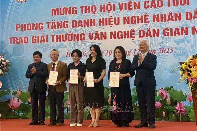 49 tác phẩm, công trình nghiên cứu được trao Giải thưởng Văn nghệ dân gian Việt Nam năm 2025