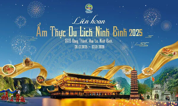 Liên hoan Ẩm thực Du lịch Ninh Bình năm 2025: Tinh hoa ẩm thực miền Cố đô