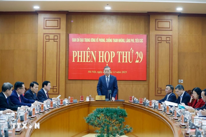 Tổng Bí thư Tô Lâm chủ trì Phiên họp thứ 29 của Ban Chỉ đạo Trung ương về Phòng, chống tham nhũng, lãng phí, tiêu cực