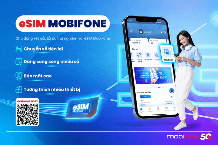 eSIM MobiFone - bước tiến bảo mật, an tâm kết nối