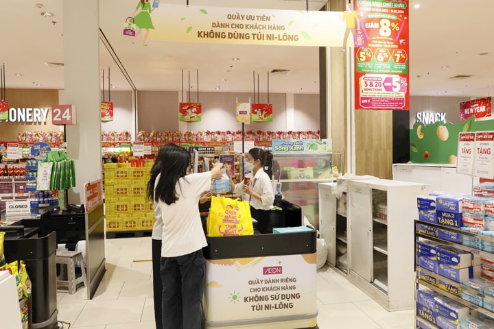 AEON giảm gần 10 triệu giao dịch dùng túi ni lông trong 5 năm
