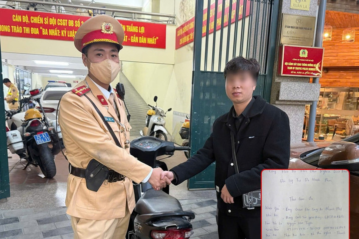 Chủ xe ngỡ ngàng nhận lại tài sản sau chưa đầy 1 giờ bị mất trộm