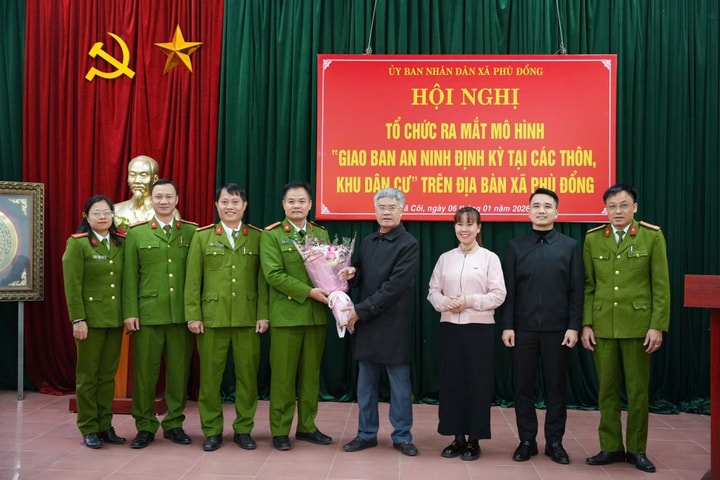 Xã Phù Đổng Ra mắt mô hình "Giao ban định kỳ an ninh thôn, khu dân cư"
