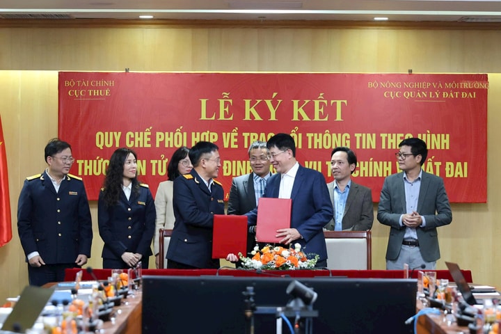 Liên thông điện tử trong xác định nghĩa vụ tài chính về đất đai