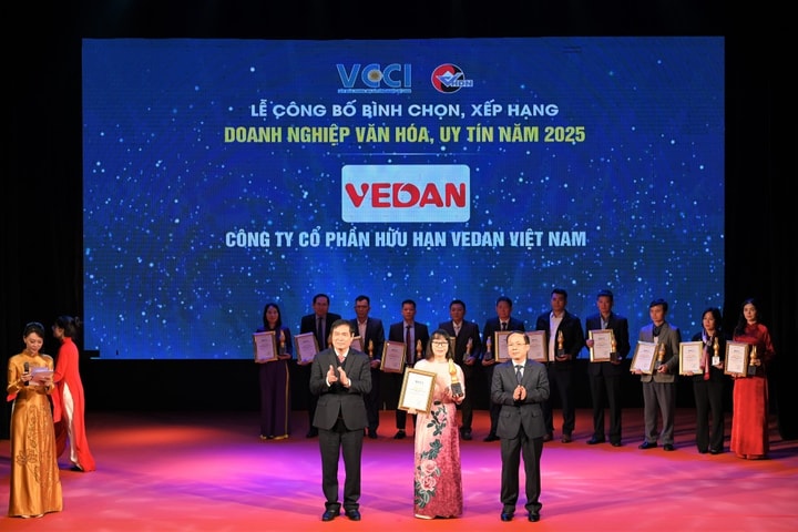 Danh hiệu “Doanh nghiệp Văn hóa, Uy tín năm 2025” ghi dấu hành trình 35 năm phát triển của Vedan Việt Nam