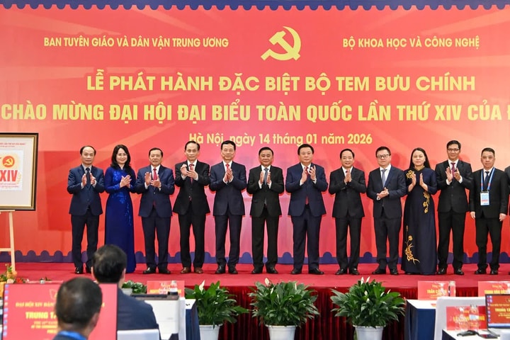 Phát hành bộ tem bưu chính “Chào mừng Đại hội đại biểu toàn quốc lần thứ XIV của Đảng!”