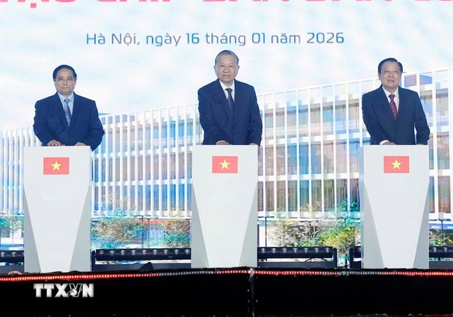 Tổng Bí thư Tô Lâm dự lễ khởi công Nhà máy chế tạo chip bán dẫn đầu tiên tại Việt Nam