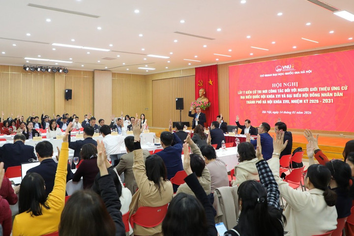 Cử tri nhất trí giới thiệu Giám đốc ĐHQG Hà Nội Hoàng Minh Sơn ứng cử đại biểu Quốc hội
