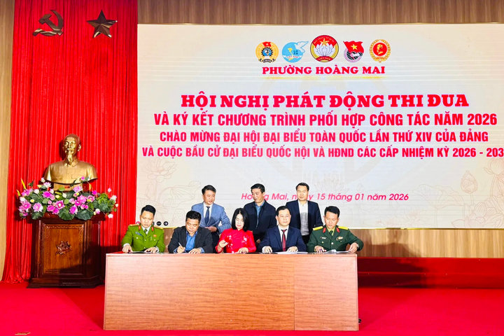 Phường Hoàng Mai phát động thi đua cao điểm ngay từ những ngày đầu năm 2026