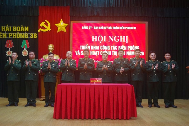 Hải đoàn Biên phòng 38 triển khai công tác biên phòng và sinh hoạt chính trị năm 2026