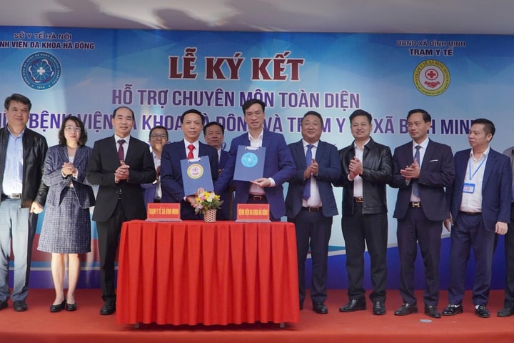 Bệnh viện Đa khoa Hà Đông hỗ trợ chuyên môn toàn diện cho Trạm Y tế xã Bình Minh