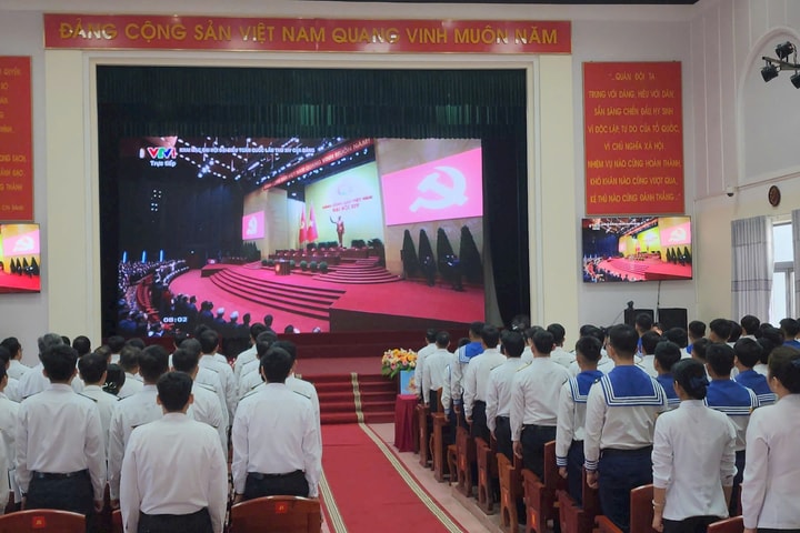 Vùng 3 Hải quân hướng về Đại hội đại biểu toàn quốc lần thứ XIV của Đảng