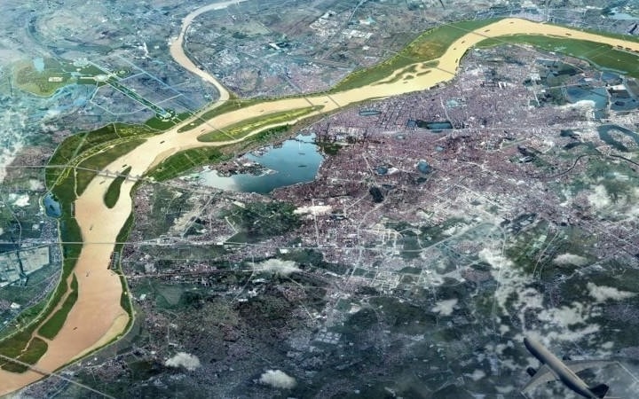 Hà Nội điều chỉnh Quy hoạch đô thị sông Hồng dài 40km, quy mô hơn 11.000ha