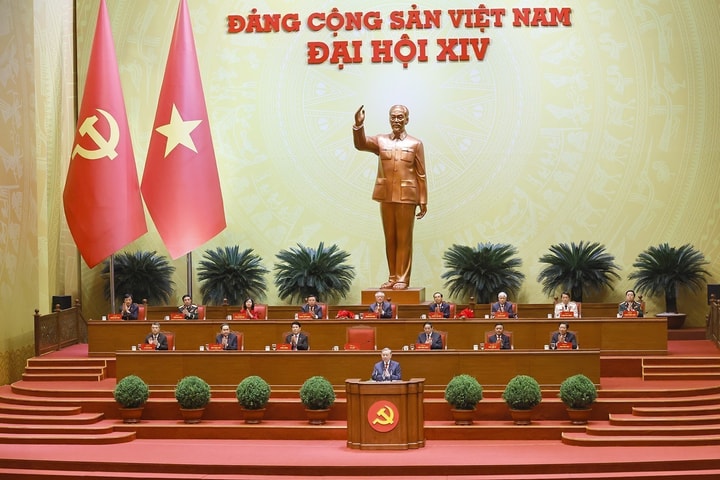 Đại hội đại biểu toàn quốc lần thứ XIV của Đảng Cộng sản Việt Nam Toàn cảnh Bế mạc Đại hội XIV của Đảng