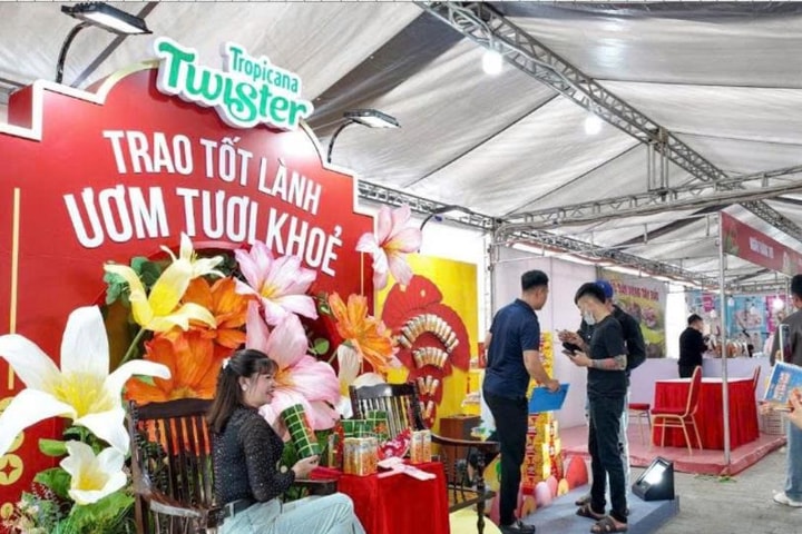 Cận Tết 2026, Vườn hoa Xuân Twister trở thành điểm check-in nổi bật tại Hội chợ Xuân Hà Nội
