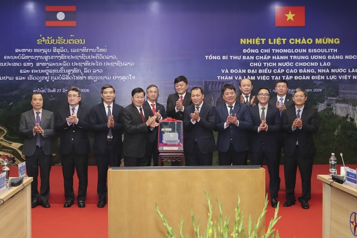 Tổng Bí thư, Chủ tịch nước CHDCND Lào thăm EVN, thúc đẩy hợp tác năng lượng Việt Nam - Lào