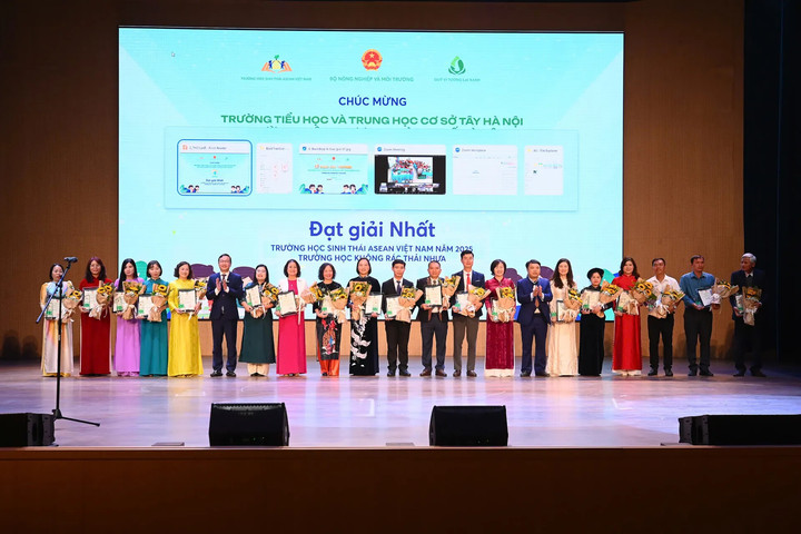 60 cơ sở giáo dục được vinh danh “Trường học sinh thái ASEAN Việt Nam 2025”