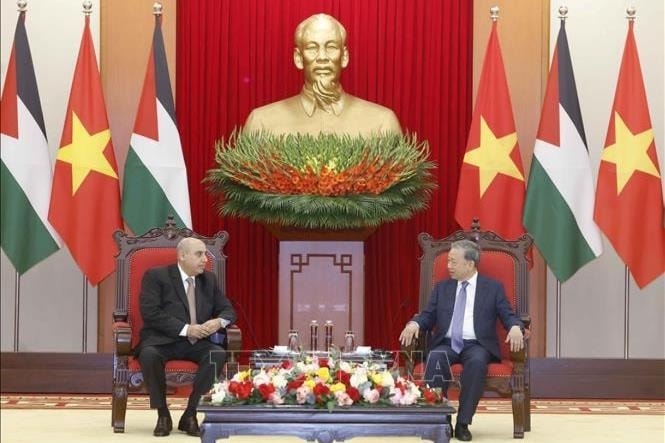 Tổng Bí thư Tô Lâm tiếp Chủ tịch Hạ viện Jordan Mazen Turki El Qadi