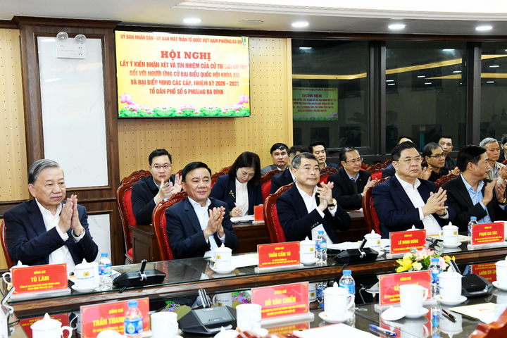 Tổng Bí thư Tô Lâm dự Hội nghị lấy ý kiến cử tri nơi cư trú đối với người ứng cử đại biểu Quốc hội khóa XVI