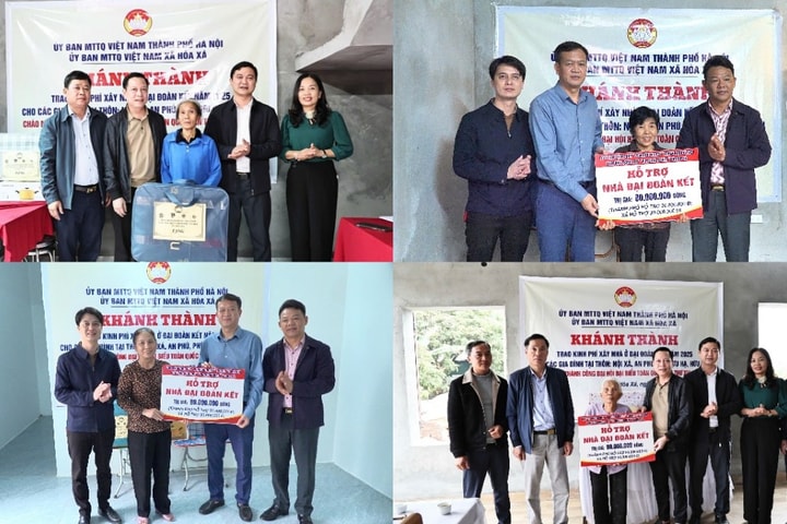 Trao kinh phí hỗ trợ xây dựng nhà Đại đoàn kết tại xã Hòa Xá