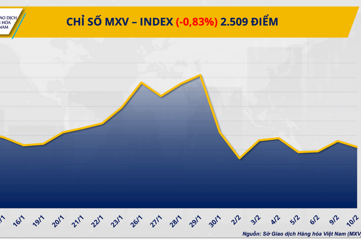 Dứt mạch phục hồi, MXV-Index lùi sát mốc 2.500 điểm