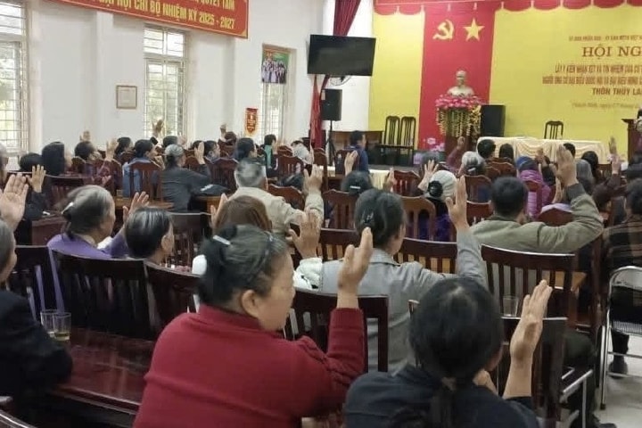 Thạch Thất hoàn thành lấy ý kiến cử tri nơi cư trú đối với người ứng cử Hội đồng nhân dân