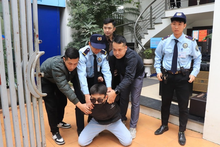 Công an Hà Nội: Diễn tập phòng, chống tội phạm cướp ngân hàng