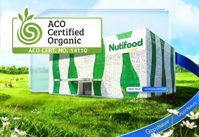 Nutifood sở hữu dây chuyền sữa công thức pha sẵn đầu tiên tại Việt Nam đạt chứng nhận hữu cơ (ACO)