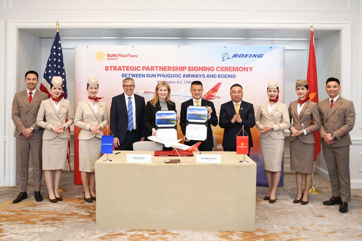 Boeing và Sun PhuQuoc Airways ký thỏa thuận mua 40 tàu bay Boeing 787-9 Dreamliner