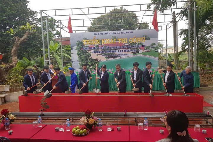 Triển khai thi công tu bổ, tôn tạo đình Hàn Lạc