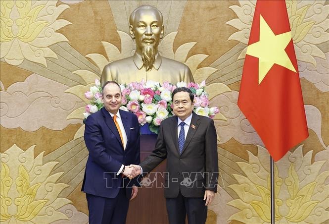 Chủ tịch Quốc hội Trần Thanh Mẫn tiếp Phó Chủ tịch thứ nhất Quốc hội Hy Lạp