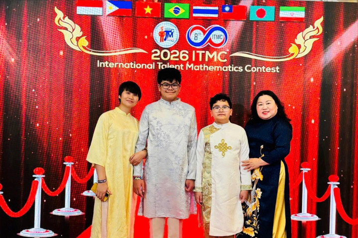 Hai học sinh phường Vĩnh Hưng giành huy chương tại ITMC 2026