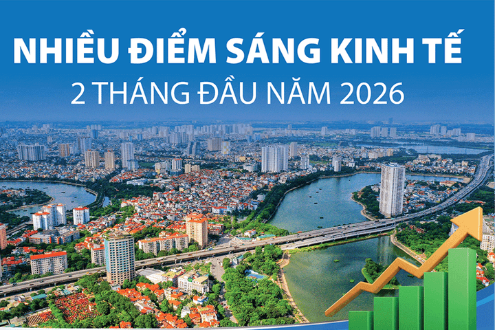 Nhiều điểm sáng kinh tế 2 tháng đầu năm 2026