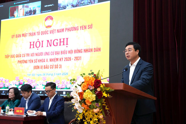 Ứng cử đại biểu HĐND phường Yên Sở cam kết hành động vì đời sống dân sinh