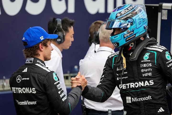 Mercedes thống trị vòng phân hạng Australian GP, George Russell giành pole