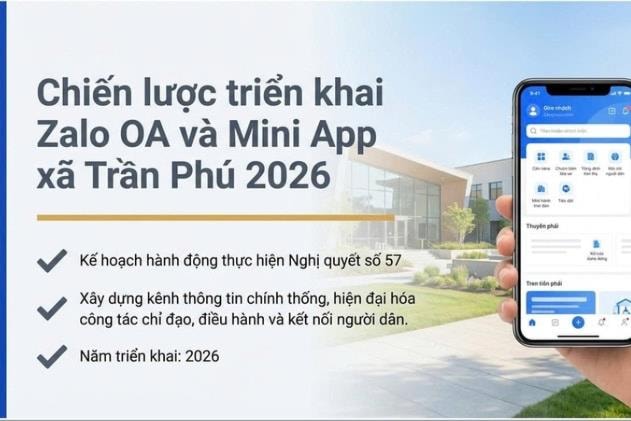 Triển khai kênh thông tin chính thống của xã Trần Phú trên nền tảng số